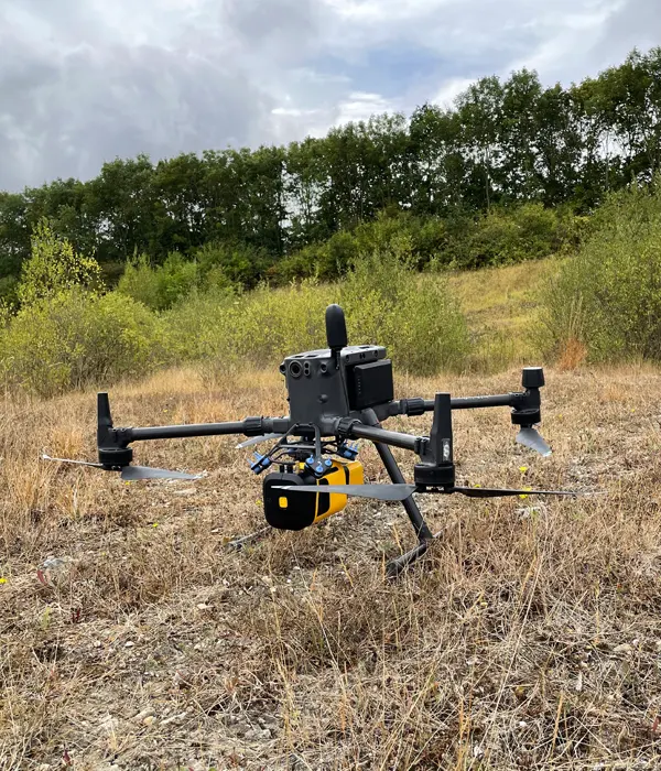 drone surveying with LiDAR mapping technology