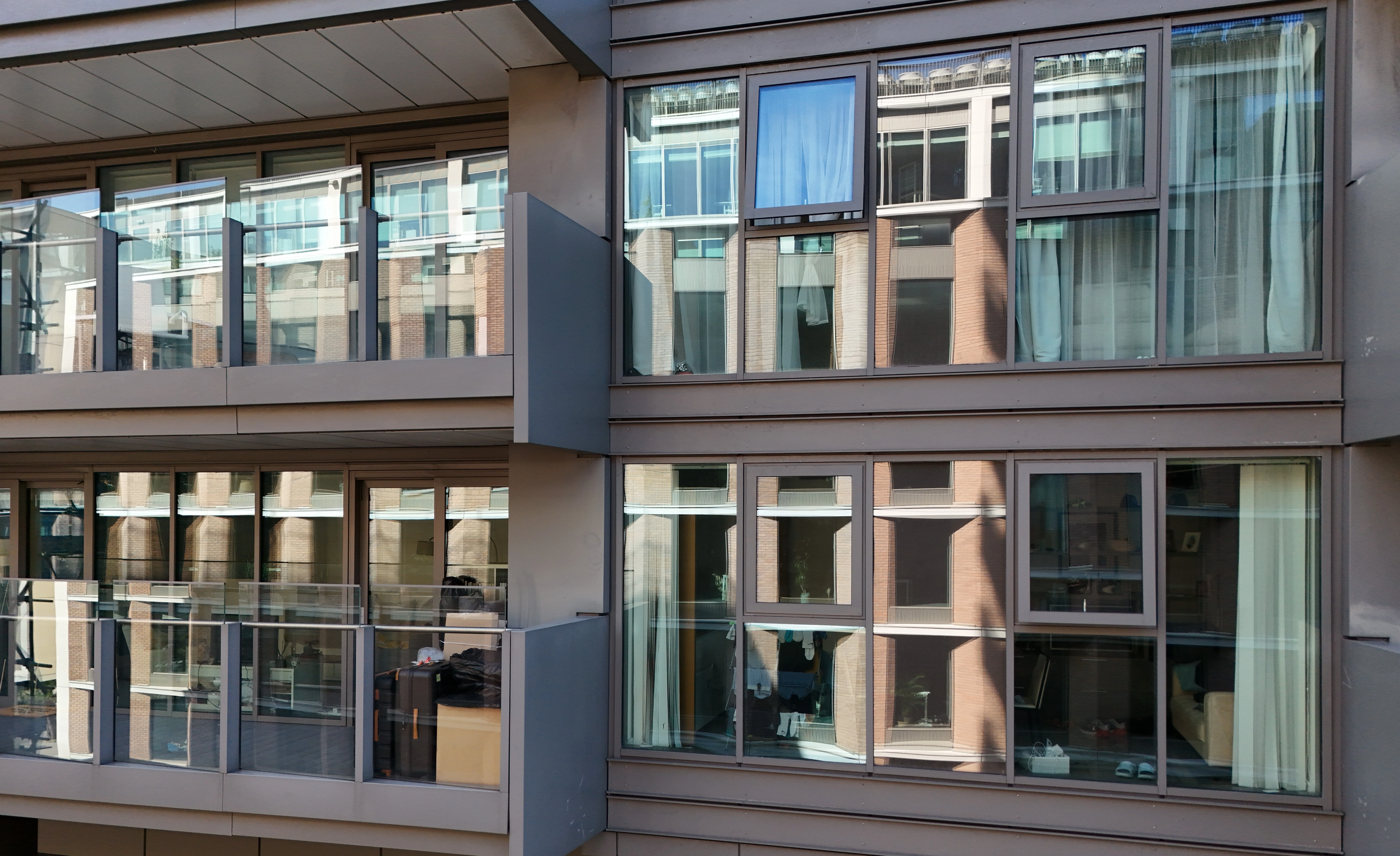 Building facade inspection in central London carried out using drone technology