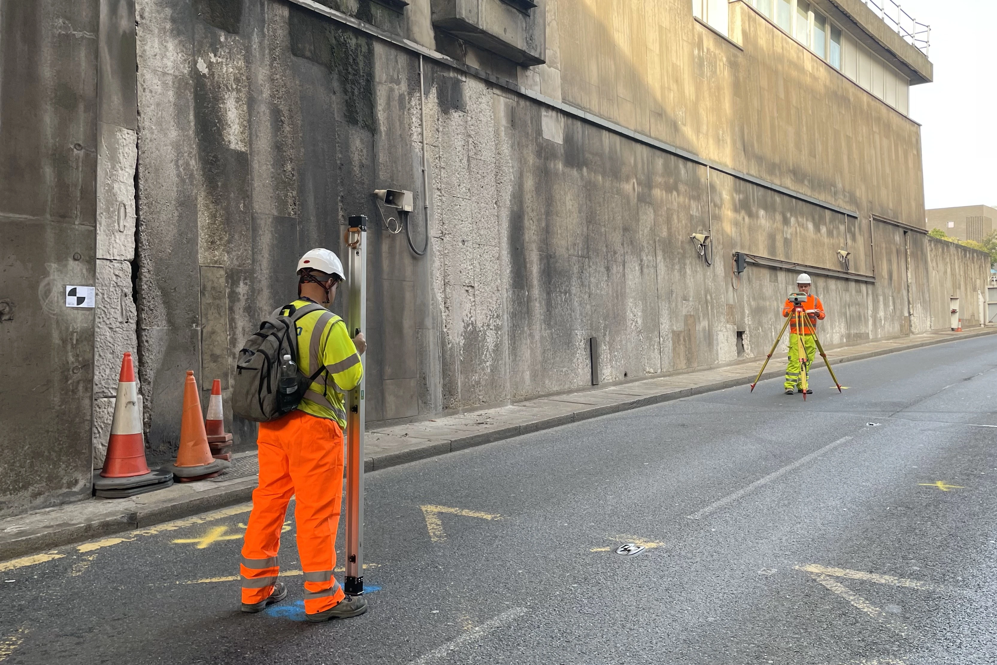 As build laser scanning survey and BIM ready model of UK road tunnel